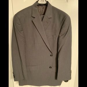 Michale Kors Grey Pinstripe Suit 46R